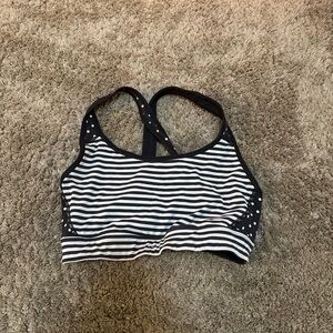 Victoria's Secret Black and White Striped Bra